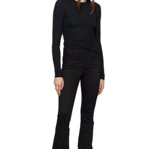 FRAME NWOT Le Mini Boot Black Flared Jeans size 32